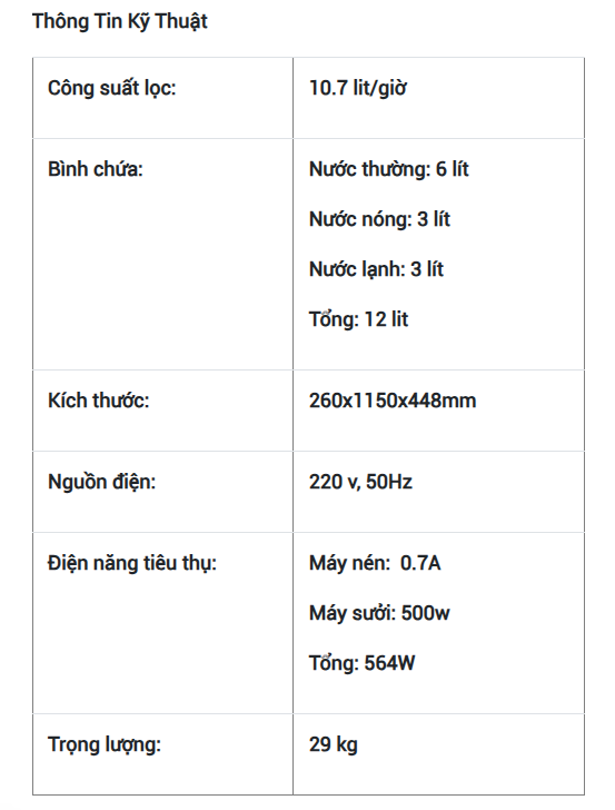 Máy lọc nước nóng lạnh Coway Harry CHP-590R – Tủ đứng
