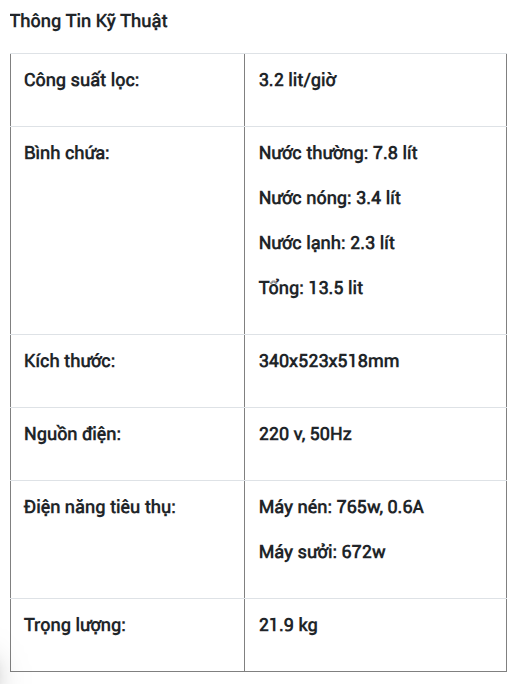 Máy lọc nước nóng lạnh Coway Ombak CHP-7310R