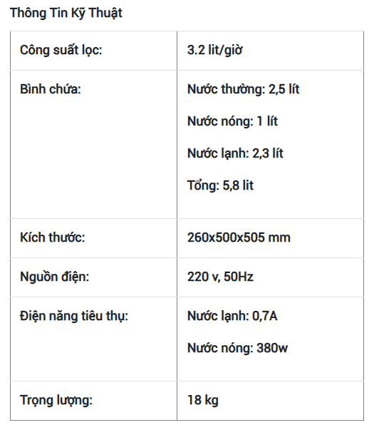 Máy lọc nước Coway CHP – 264L (NEO PLUS)