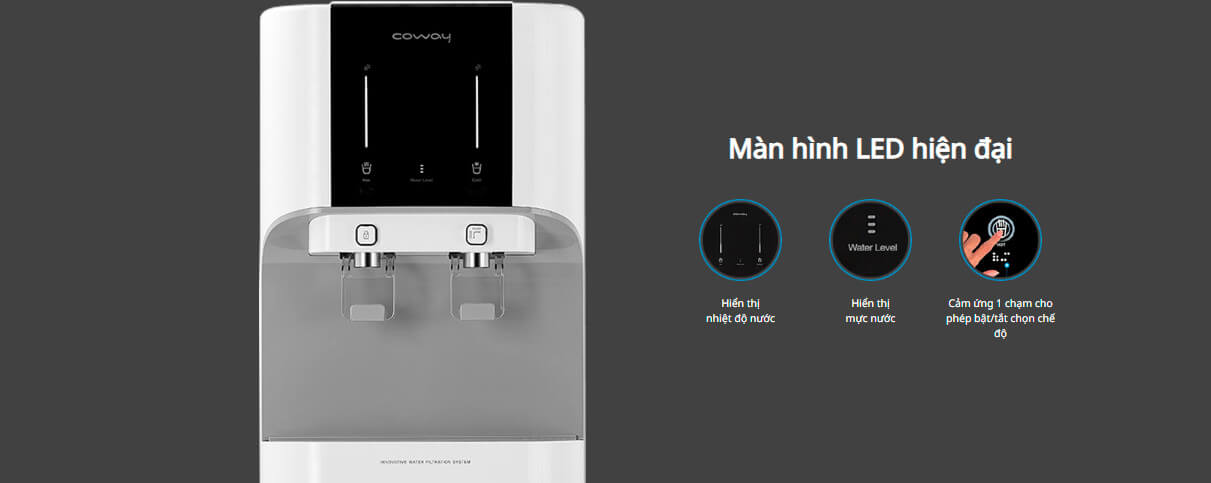 Máy lọc nước nóng lạnh Coway Core CHP-671R – Tủ đứng