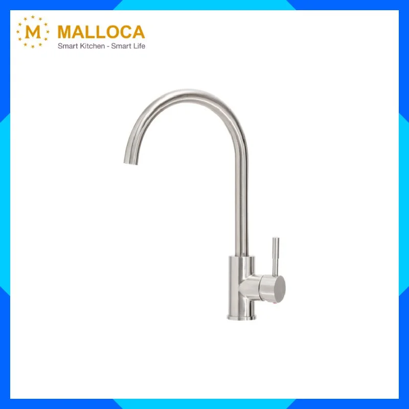 Vòi rửa chén lạnh Malloca K569C inox 304 EcoKitchen – Giải pháp bếp cao cấp