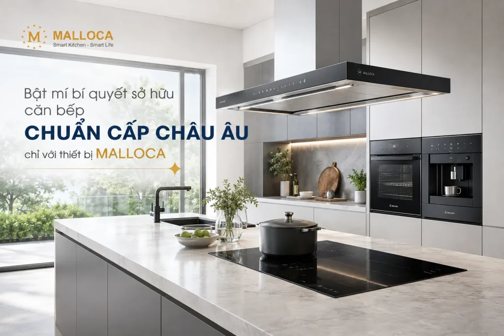Bật mí bí quyết sở hữu căn bếp với thiết bị Malloca Chuẩn Cấp Châu Âu 7 Thiết bị Malloca