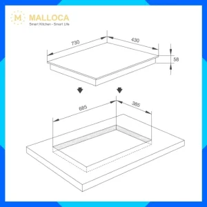 Bếp từ 2 vùng nấu ECO MIH02ECO