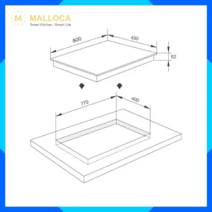 Bếp từ kết hợp hồng ngoại 3 vùng nấu 80cm MIR9021ES 9 Bếp từ kết hợp hồng ngoại 3 vùng nấu 80cm MIR9021ES