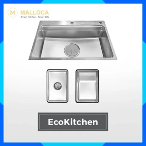 Chậu rửa chén hạn chế trầy ECO MS7750SS