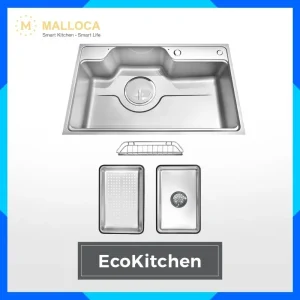 Chậu rửa chén hạn chế trầy ECO MS8048SS