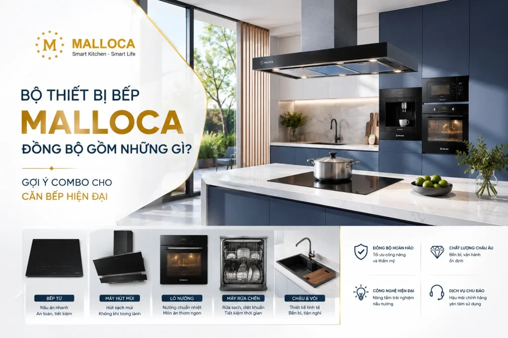 Bộ Thiết Bị Bếp Malloca Đồng Bộ