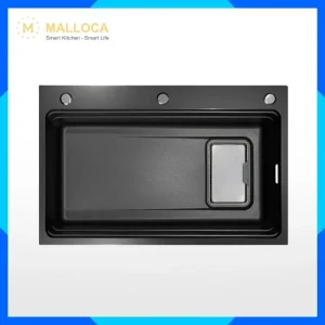 Chậu rửa chén 1 hố Inox 304 hạn chế trầy MS7750GR 11 Chậu rửa chén 1 hố Inox 304 hạn chế trầy MS7750GR