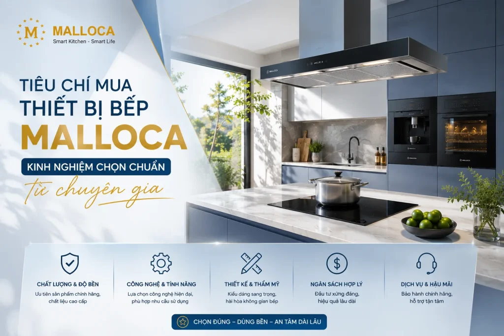 Tiêu Chí Mua Thiết Bị Bếp Malloca
