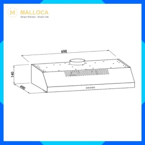 Máy Hut Mùi H700E ECO Malloca