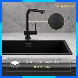 Vòi rửa chén nóng lạnh dây rút K103BL